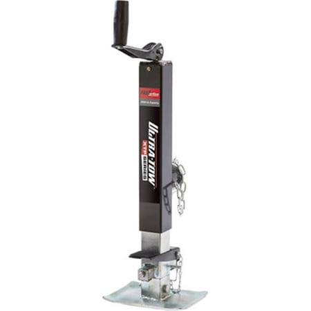 47255 Fast Action Square Tube Trailer Jack - 2000 Lbs; Topwind - Tube Mount